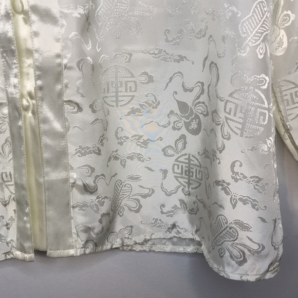 Vintage Le Boudoir sheen printed satiny top - Picture 4 of 10